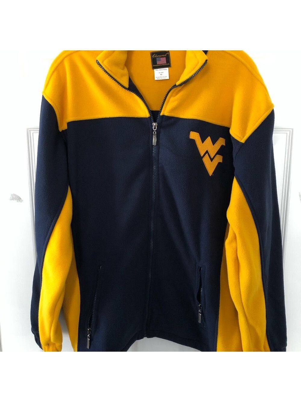 Vintage Cheneral West Virginia Mountaineers Fleece Jacket NWT Size Medium